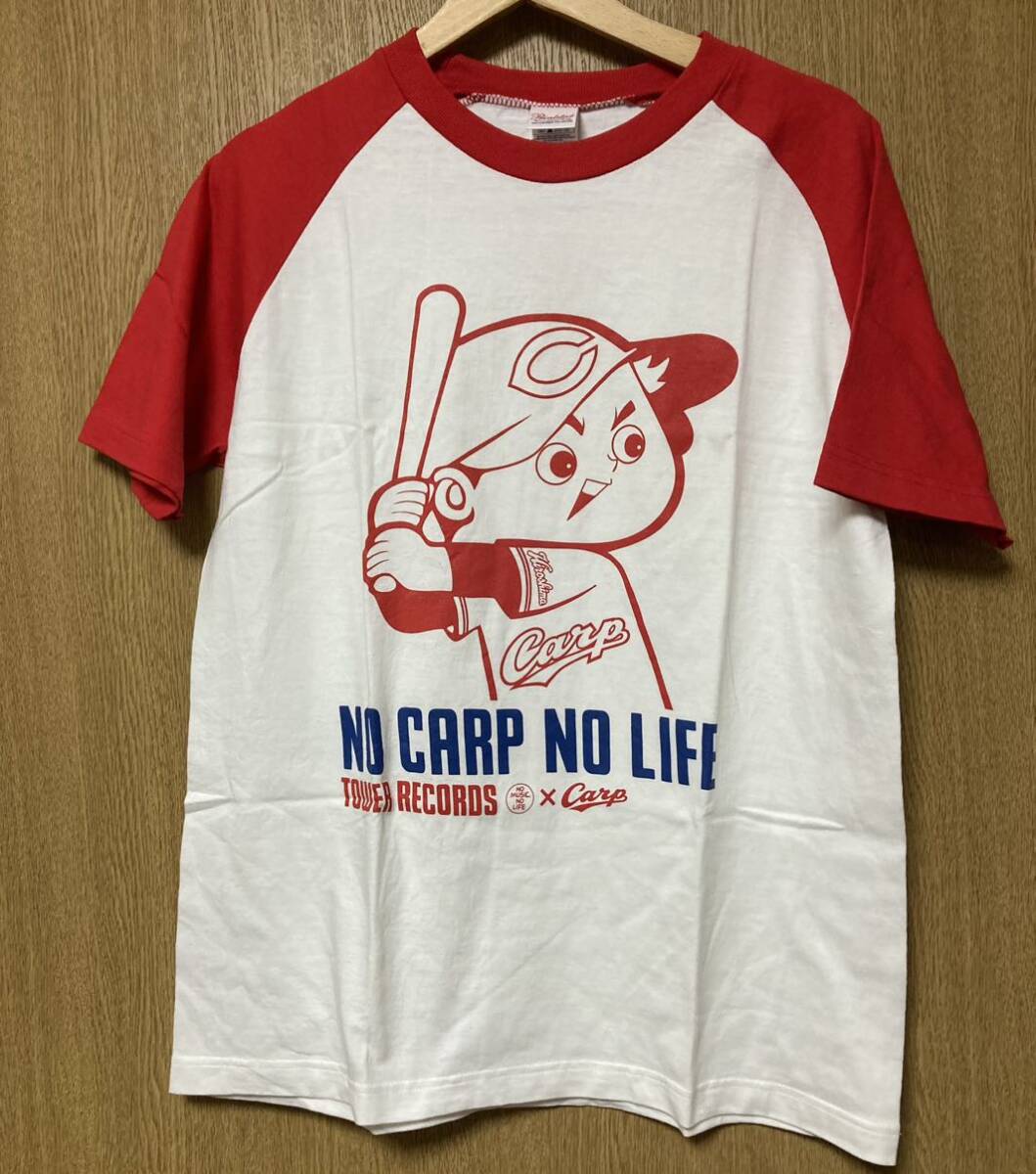 広島カープ×タワーレコード コラボ　Tシャツ サイズM カープ坊や　NO CARP NO LIFE_画像1