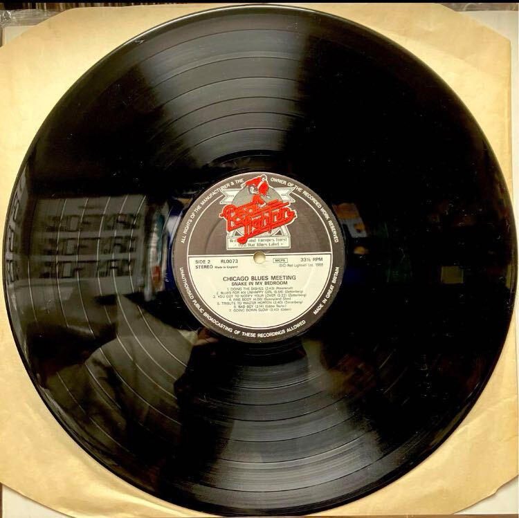 Chicago Blues Meeting 'Snake In My Bedroom' UKプレスオリジナル盤1988 LPレコード [ UK ORIG Red Lightnin' RL 0073] _画像5