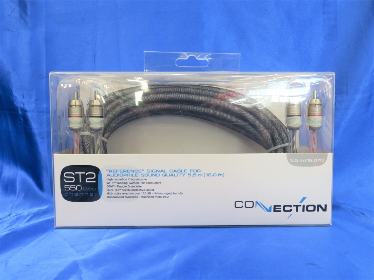 ＣＯＮＮＥＣＴＩＯＮ　コネクション　ＳＴ２ ５５０　ＲＣＡケーブル　５．５ｍ　≪未使用ジャンク品≫_画像1