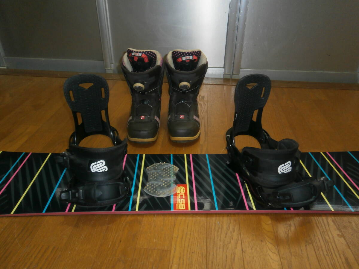 スノーボード  １４３      ブーツ 23.5cm    セット   初心者用 入門用 レンタル予定者 などに     一応JUNKの画像2