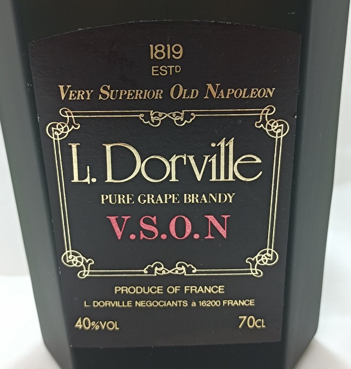 【未開栓】ル ドービル ナポレオン ブランデー 古酒 L.Dorville NAPOLEON VSON BRANDY 700ml 40％【送料別】IA0108の画像7