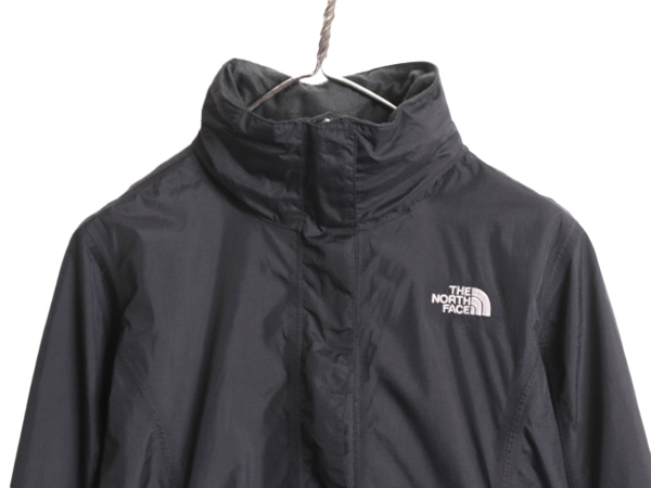 ノースフェイス HYVENT ナイロン ジャケット レディース S / The North Face アウトドア ジャンパー マンパ フルジップ パーカー ブラック_画像3