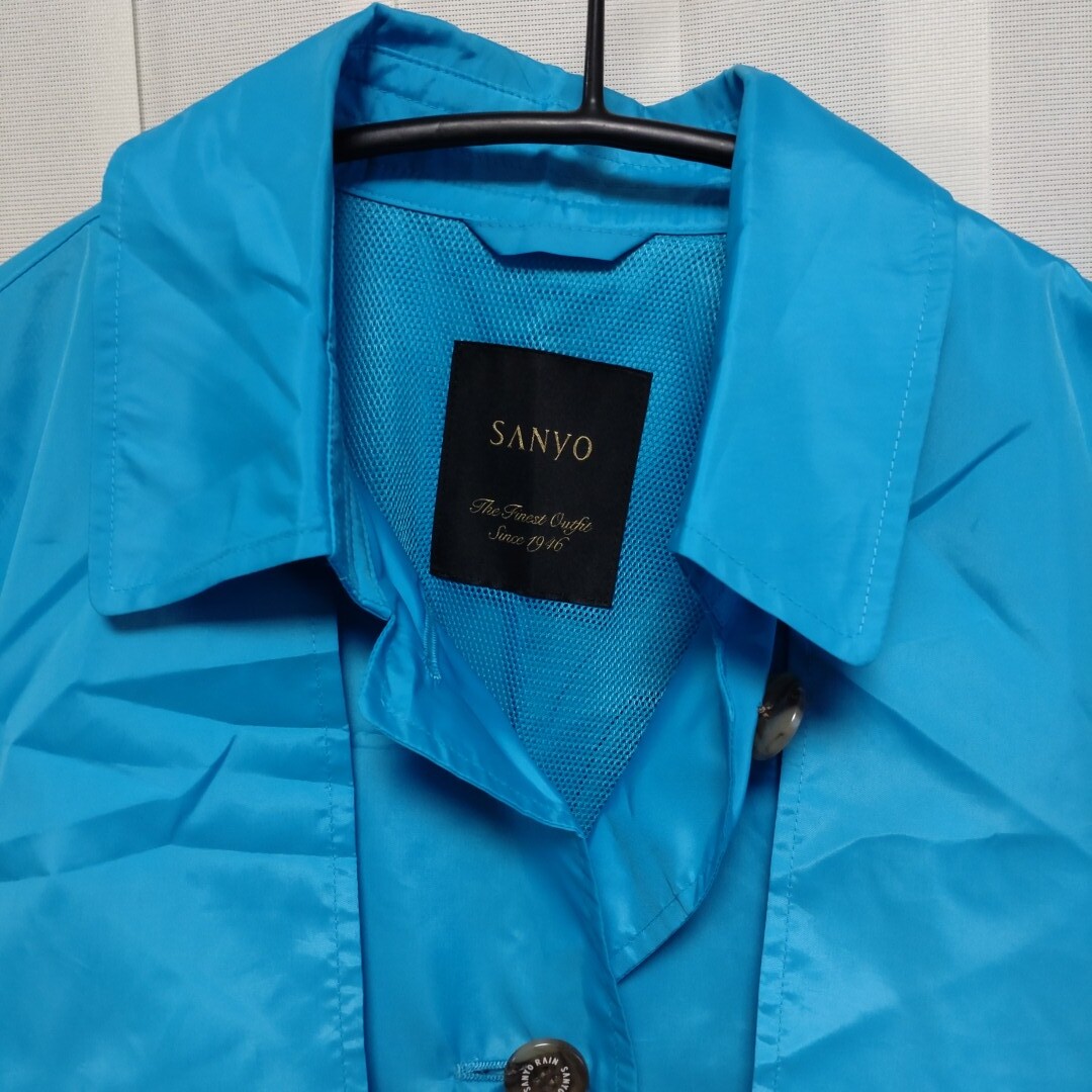  unused # three . association SANYO spring coat size 38 M corresponding # blue raincoat 