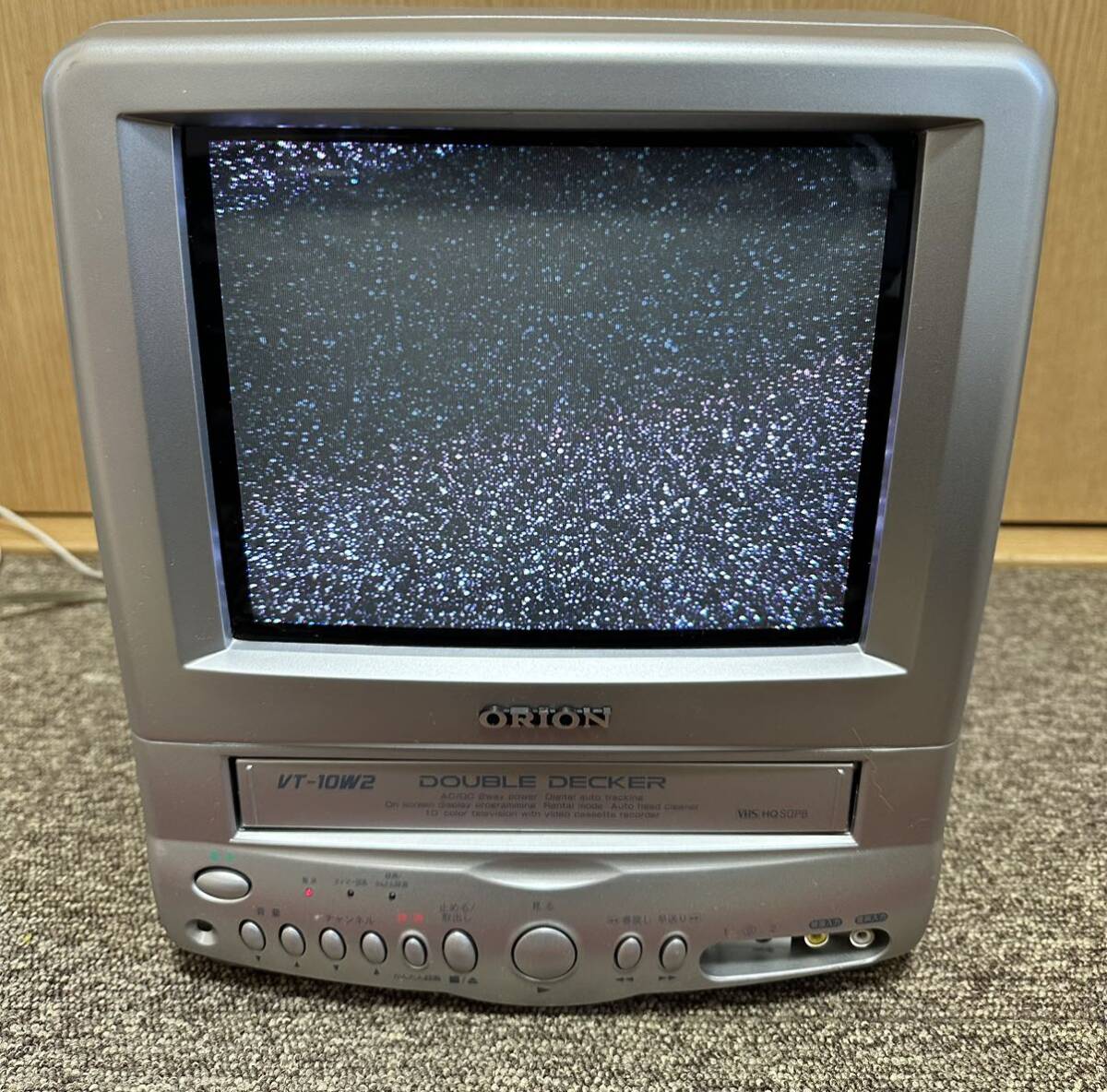 ORION 動作確認済みビデオ付 10型 カラーテレビ ブラウン管テレビ VT-10W2(VR-019) 2005年製_画像3