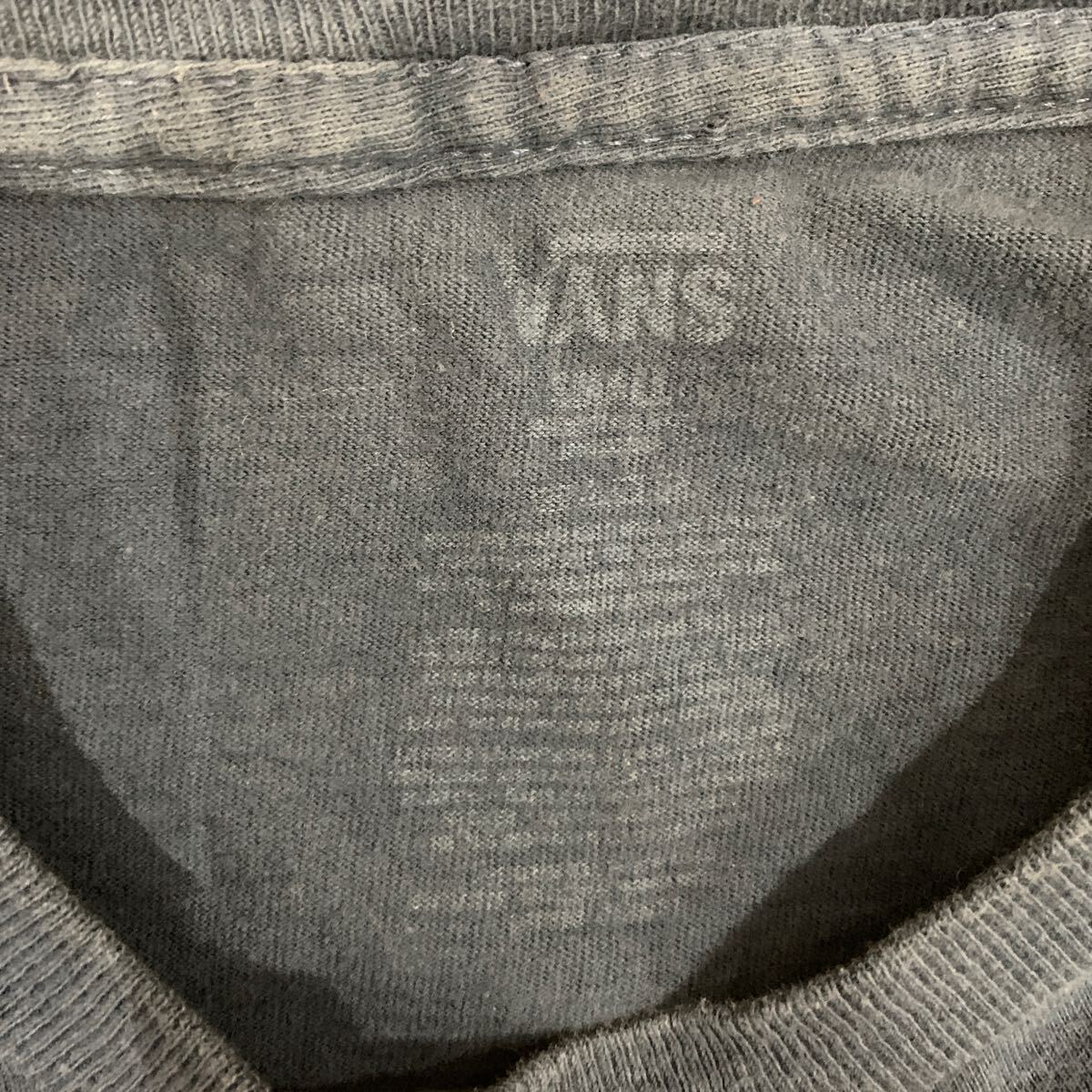 古着 vans Tシャツ バンズ チェッカー ネイビー Sサイズ 半袖Tシャツ 紺 フェード ヴァンズ ヴィンテージ_画像8