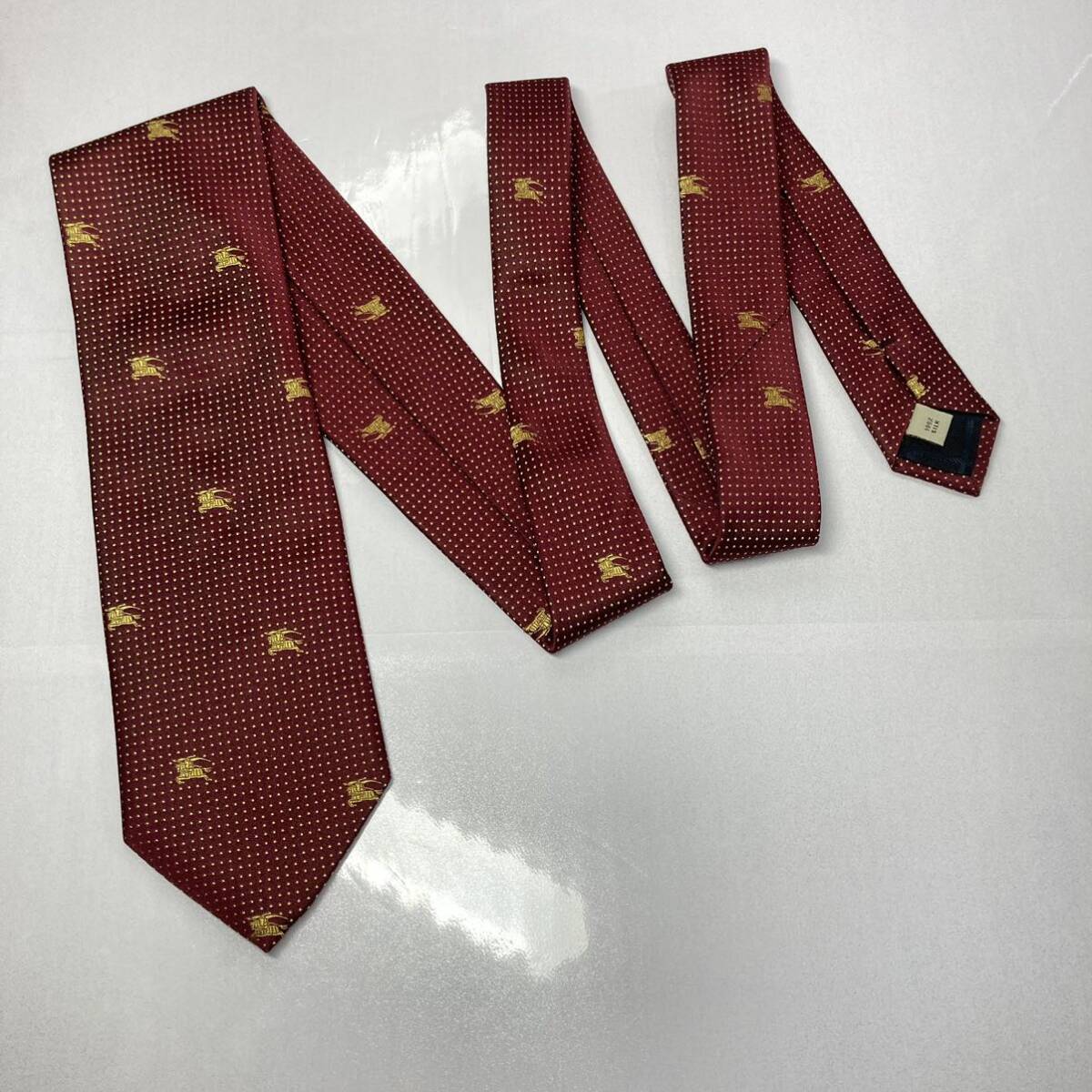BURBERRY Burberry галстук шланг Logo вышивка популярный прекрасный товар золотой бирка 