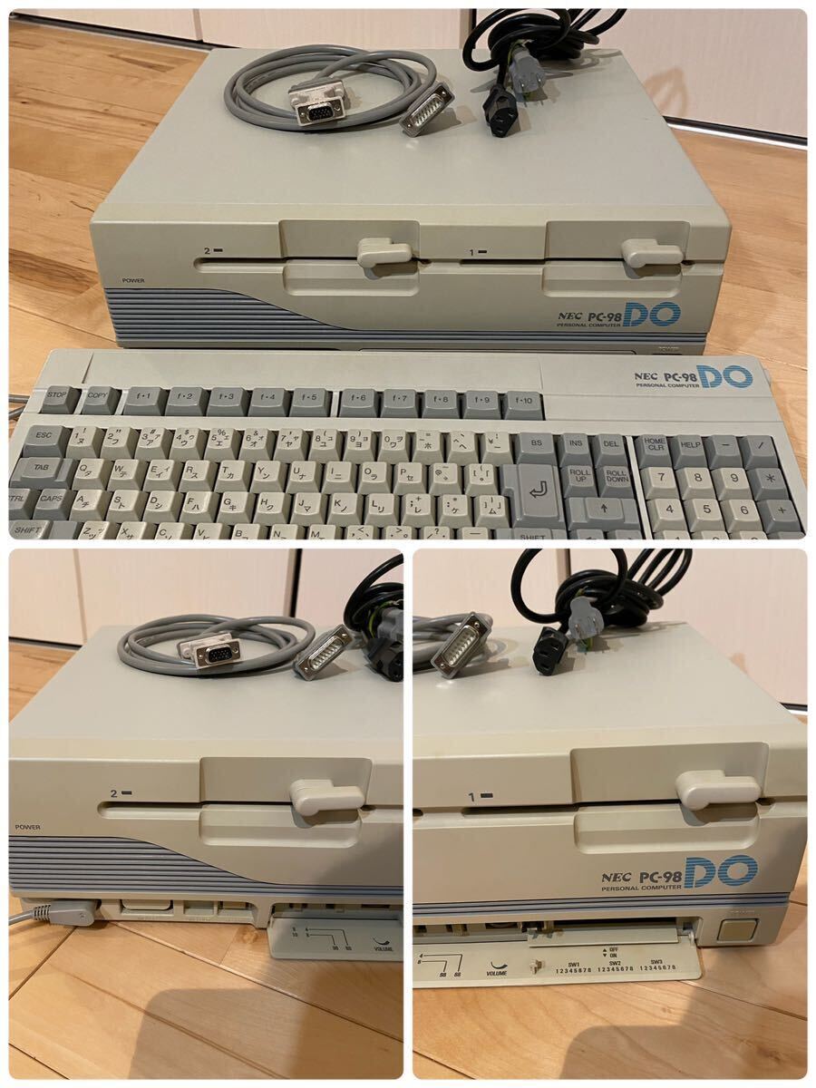 【動作確認済み】PC-98DO（本体・純正キーボード）を出品します。本体基板・電源ユニットの電解コンデンサ交換済みです。の画像2