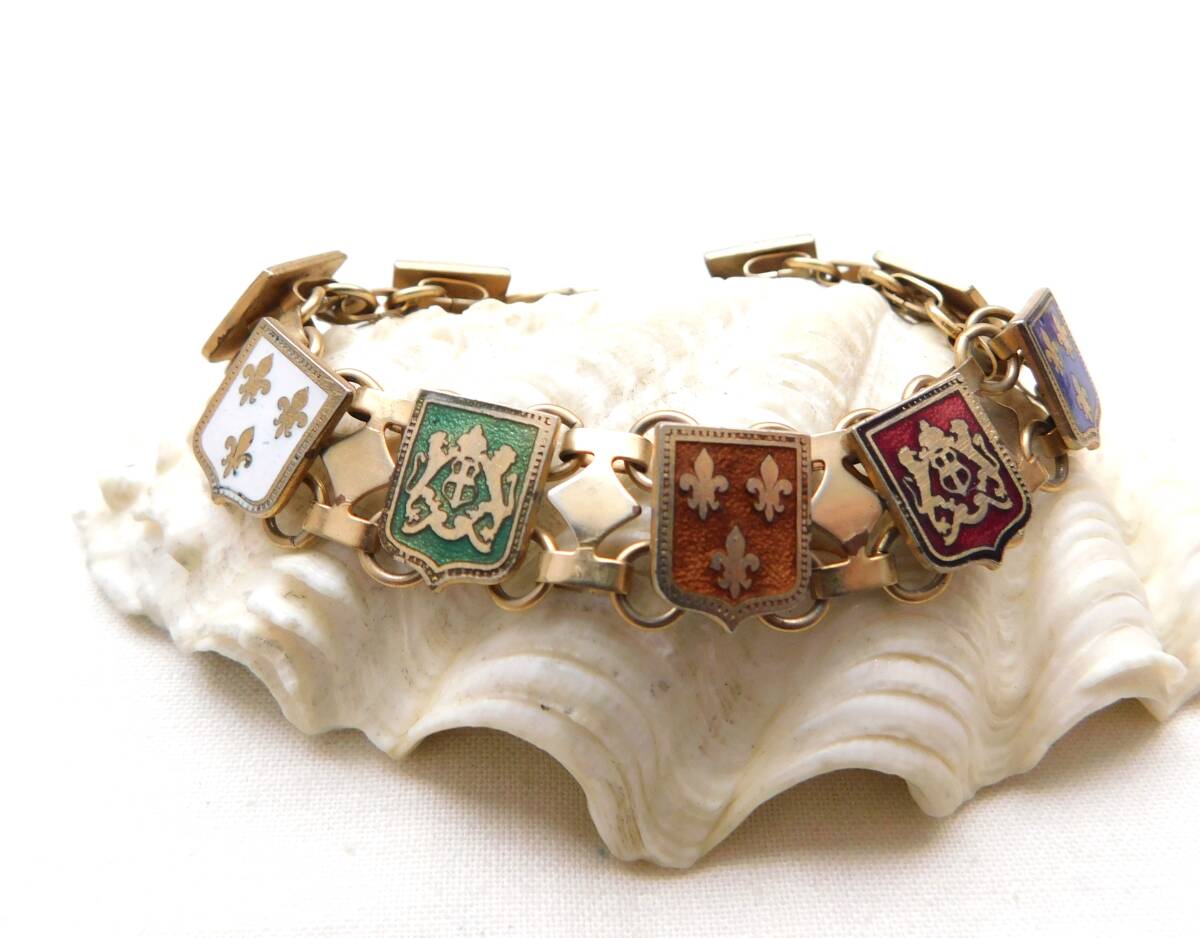  Vintage 100 .. . chapter motif small enamel equipment ornament was done old wonderful bracele postage 120