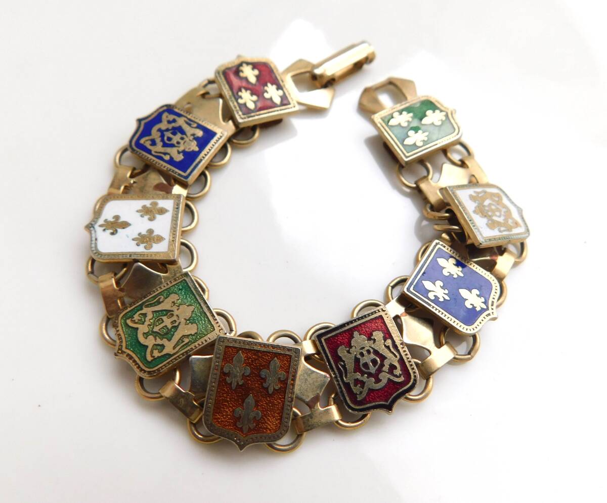  Vintage 100 .. . chapter motif small enamel equipment ornament was done old wonderful bracele postage 120