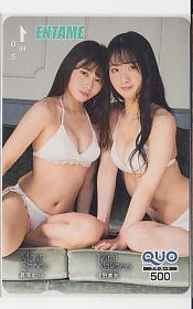 4-f959 NMB48 菖蒲まりん 中野美来 クオカード_画像1