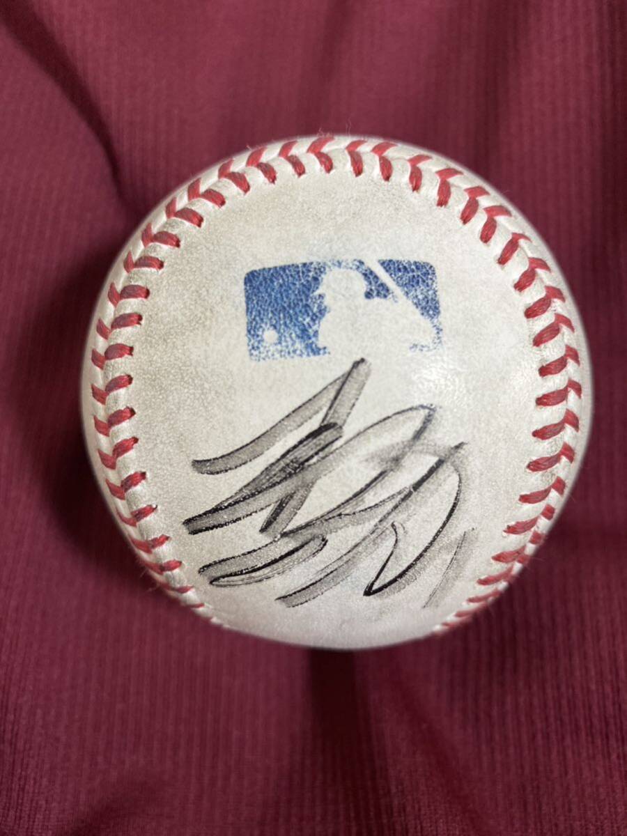 サンディエゴパドレス 楽天イーグルス 松井裕樹 選手 直筆サインボール MLB公式球 実使用の画像1
