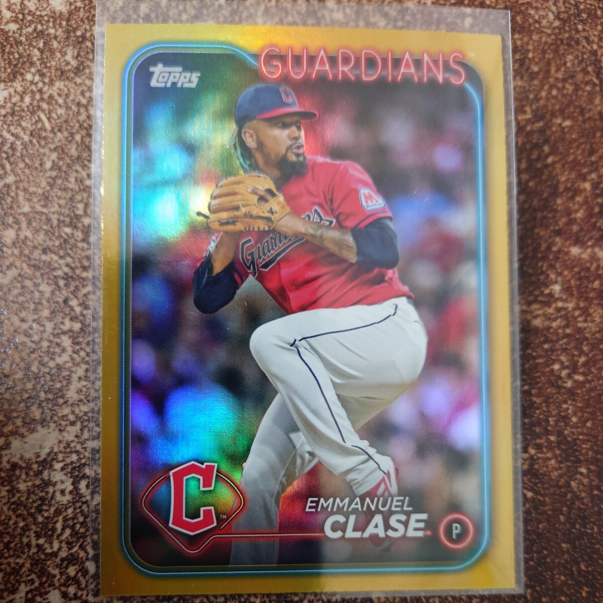 【Gold Foil】MLB 2024 Topps〈EMMANUEL CLASE〉series1 クリーブランド・ガーディアンズ_画像1