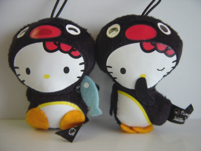 ♯Ism21PDピングー×ハローキティぬいぐるみマスコット4種 ♯Ism21PDピングー×ハローキティぬいぐるみマスコット4種