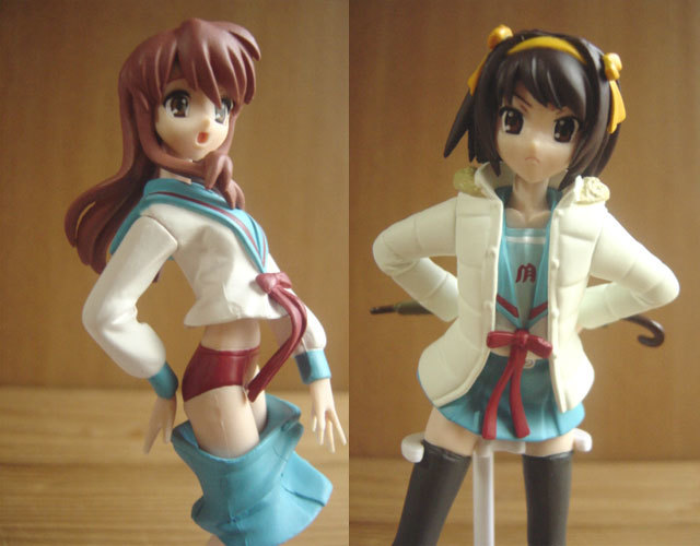 #Djz19Dz Suzumiya Haruhi no Yuutsu 3 all 4 kind HGIF sister .... put on change umbrella keep Ver*BANDAI Bandai *300 jpy =003126_c