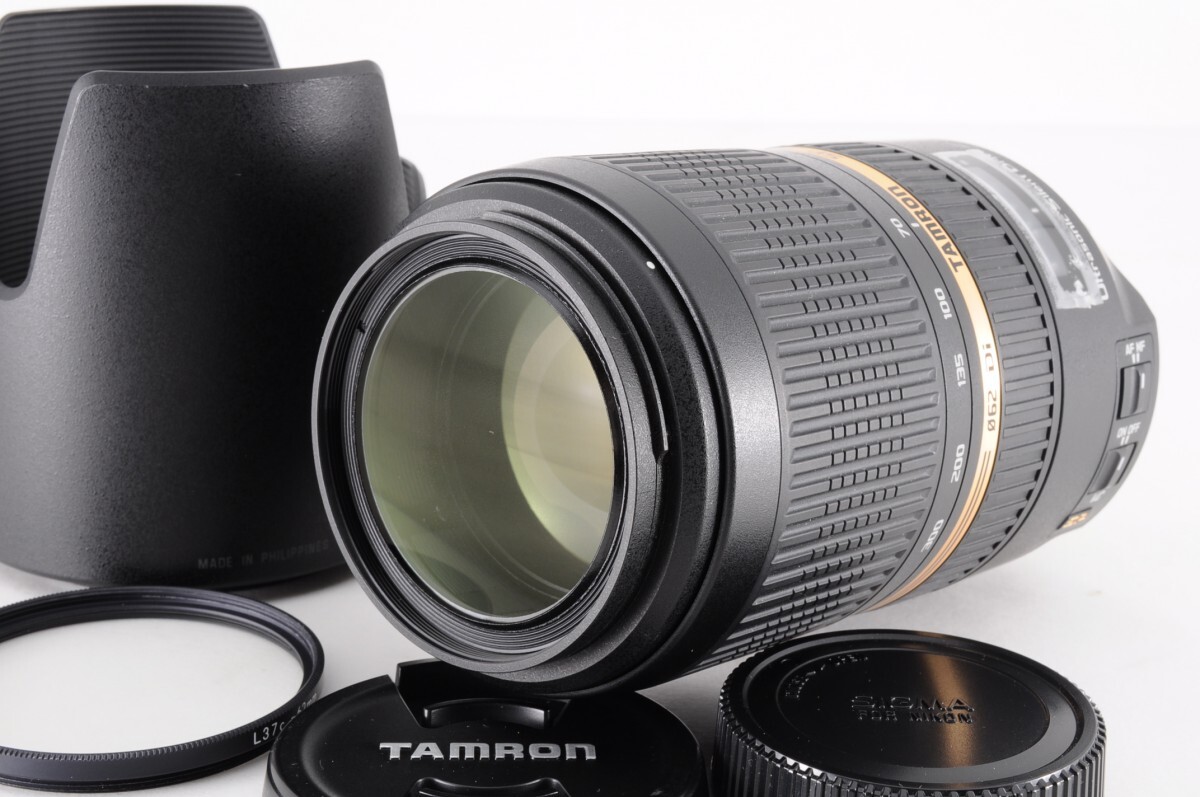 美品 タムロン TAMRON SP 70-300mm F4-5.6 Di VC USD A005 ニコン用 Nikon 望遠 ズーム レンズ 動作品 一眼レフ カメラ RK-740S/608_画像1