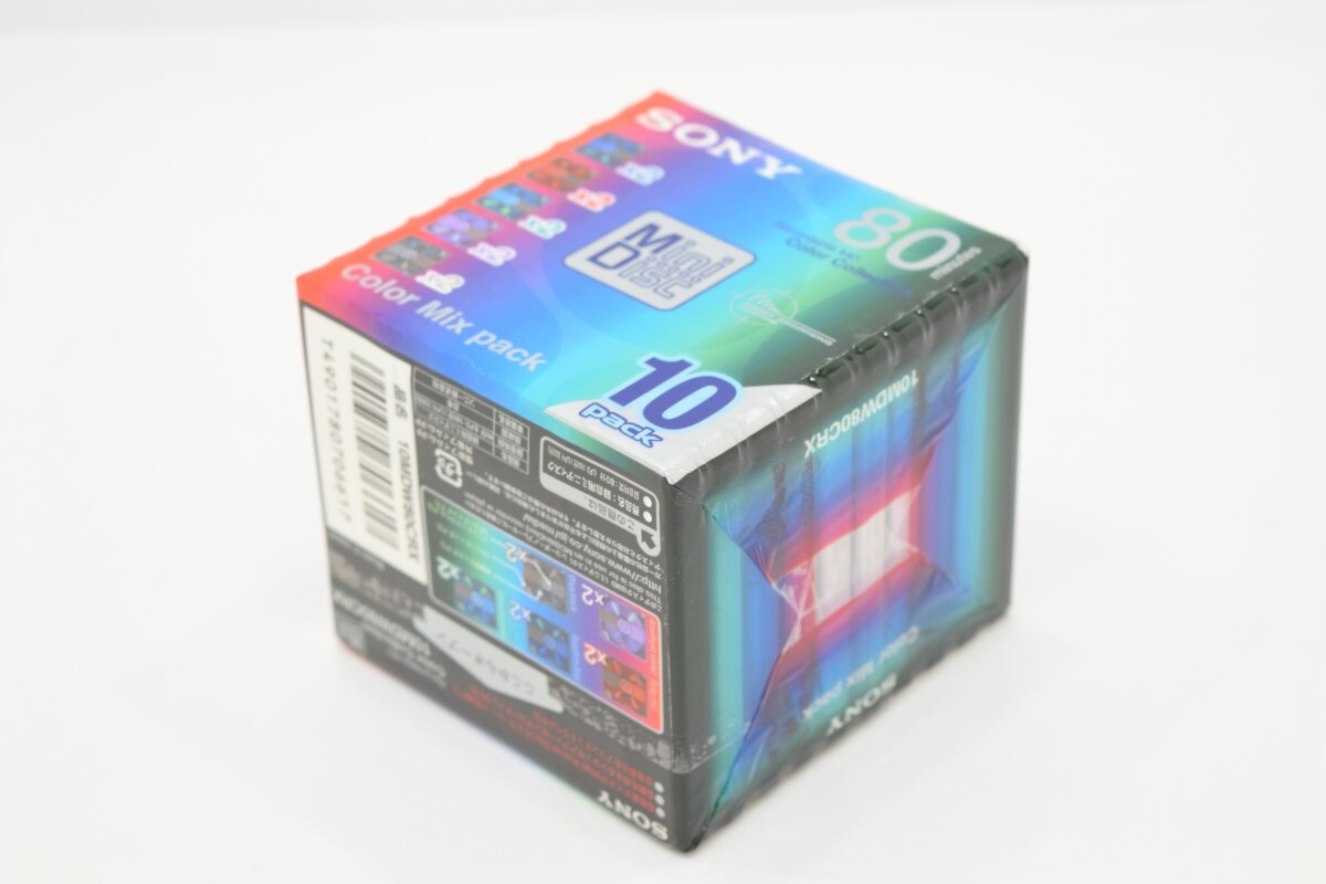 未開封 SONY ソニー MD 10MDW80CRX 80分 10枚 Color Mix pack 録音用 ミニディスク 日本製 記録媒体 オーディオ機器 音楽 RK-782T/000_画像6