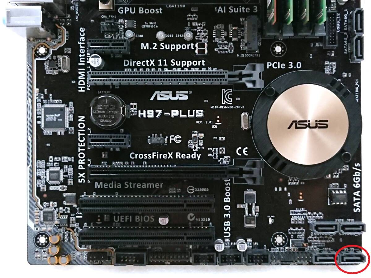 ASUS H97-PLUS / i3-4130 / メモリ 8GB セット_画像6