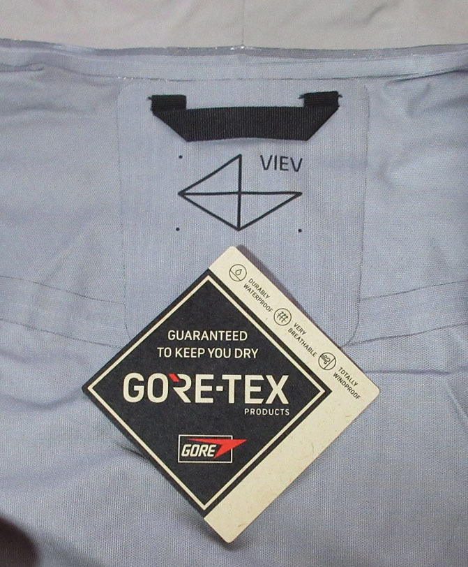  Viev ゴアテックス Dante レイン ジャケット XLサイズ グレー Gore-tex 合羽 レイン ナイロン アウトドア 登山 トレッキング 
