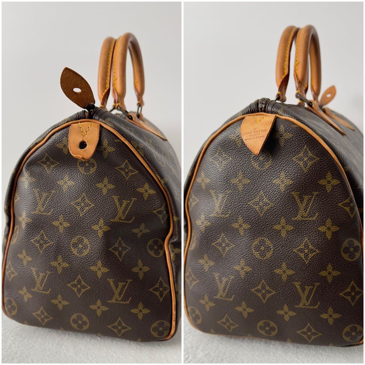 1円〜★LOUIS VUITTON ルイヴィトン モノグラム スピーディ35 M41524 ミニボストン ハンドバッグ レディース ブラウン レザー PVC 茶色 10_画像10