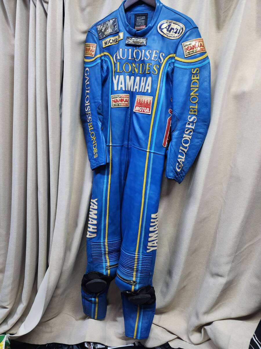 Yahoo!オークション - 革ツナギ レーシングスーツ YAMAHA ヤマハ Yahoo!オークション - 革ツナギ レーシングスーツ YAMAHA ヤマハ
