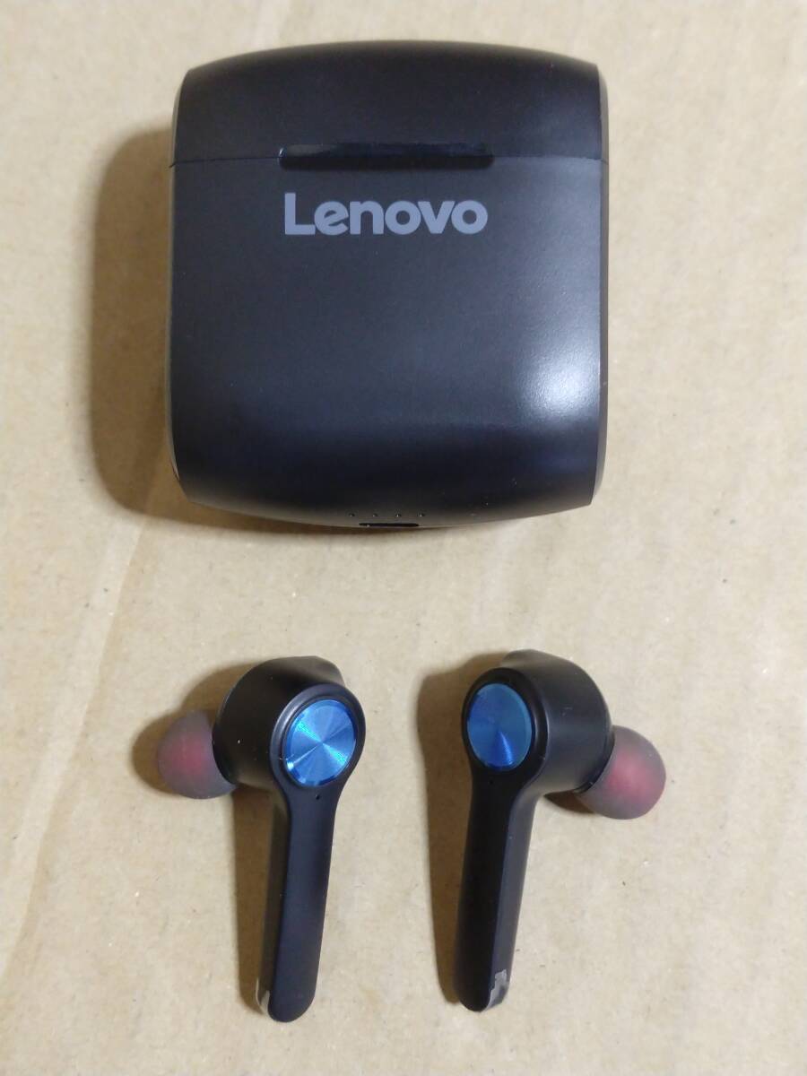 ジャンク品【難あり】レノボ Lenovo 完全ワイヤレスイヤホン HT20 Bluetooth対応 ブルー [HT20-BL]の画像3