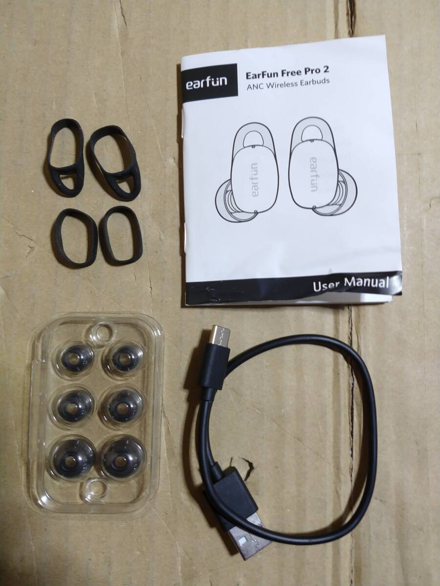 【中古現状品 動作確認済】EarFun Free Pro 2 Bluetooth 5.2 ANC搭載 ワイヤレスイヤホン _画像10