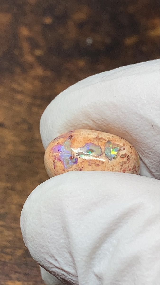 天然メキシコ産　カンテラオパール　ルース　5.37ct 天然メキシコオパール　天然ブラックオパール　ボルダー　デッドストック