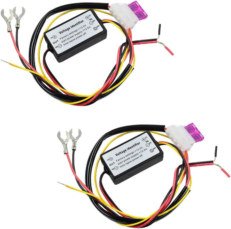 YUNPICAR デイライト LED 自動点灯ユニット コントローラー 12V 24W エンジンON時で点灯 減光機能付 ポジショの画像1