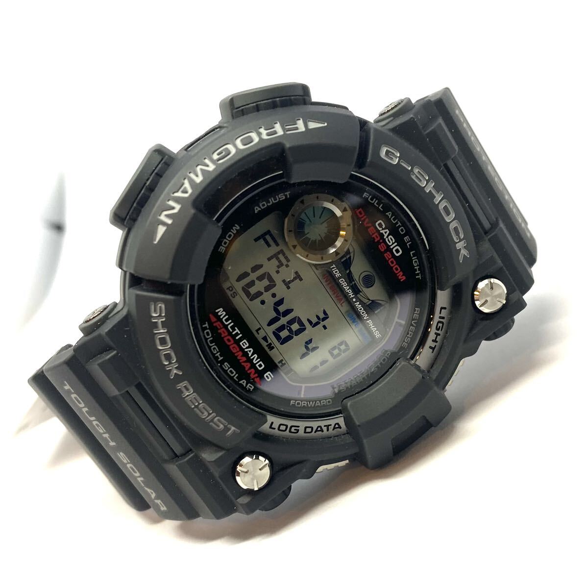 1円から　CASIO G-SHOCK FROGMAN フロッグマン GWF-1000-1JF ソーラー電波　デッドストック品_画像4