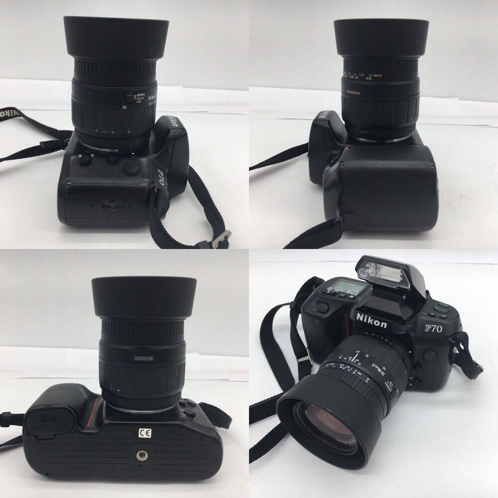 Nikon ニコン F70 ボディ SIGMA ZOOM 28-80mm 1:3.5-5.6 MACRO Φ55 シグマ レンズ LENS 一眼レフ フィルム カメラ 通電確認済み 現状品_画像5