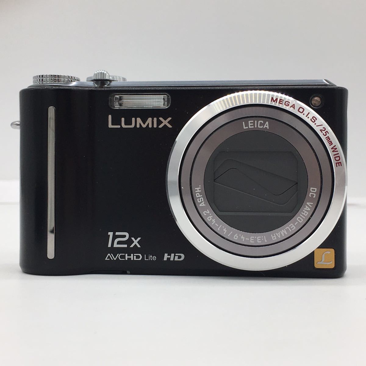 Panasonic パナソニック LUMIX DMC-TZ7 ブラック デジカメ デジタル カメラ コンデジ 充電器・バッテリー付属 液晶やや難有 動作確認済_画像2