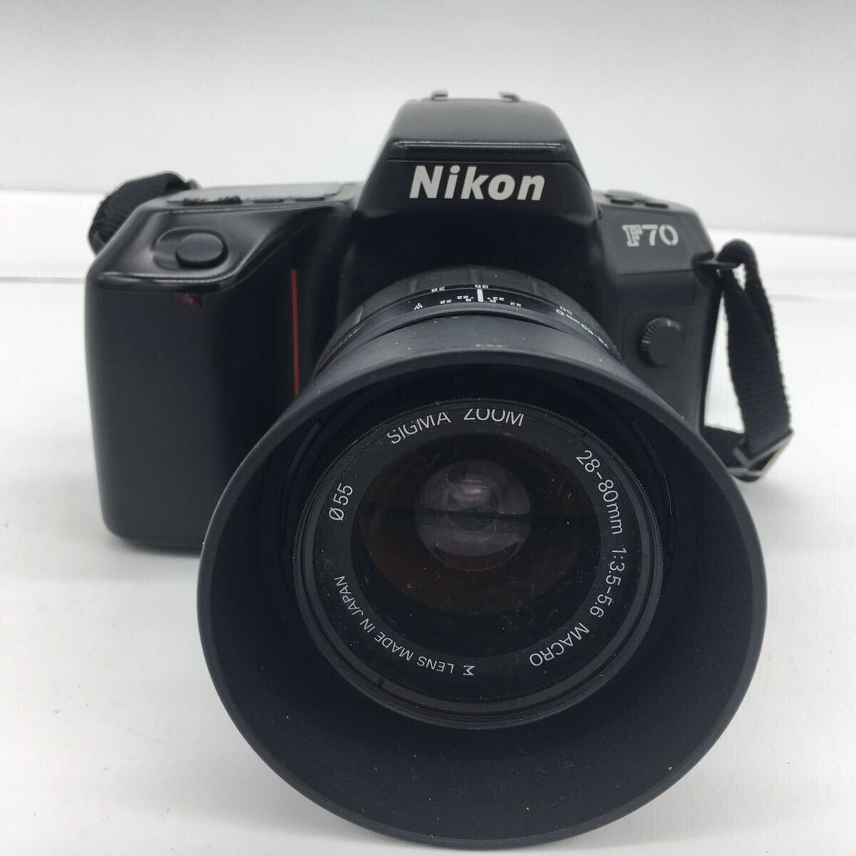 Nikon ニコン F70 ボディ SIGMA ZOOM 28-80mm 1:3.5-5.6 MACRO Φ55 シグマ レンズ LENS 一眼レフ フィルム カメラ 通電確認済み 現状品_画像2