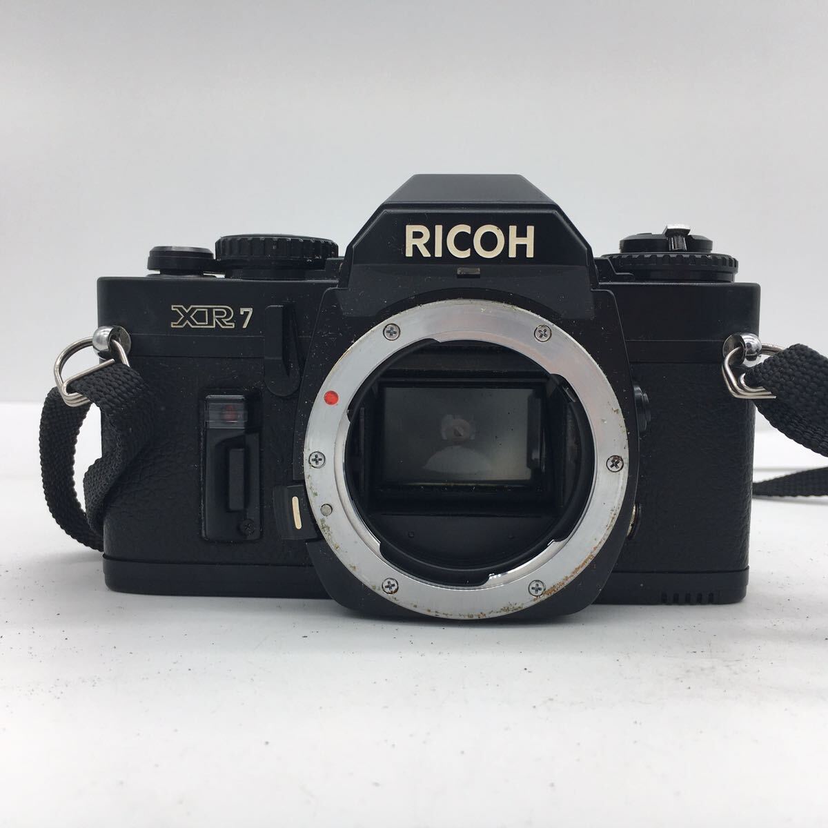 RICHO リコー XR7 ブラック ボディ / RIKENON 1:1.7 50mm レンズ 一眼レフ フィルム カメラ ヴィンテージ カバー付属 現状品 _画像9