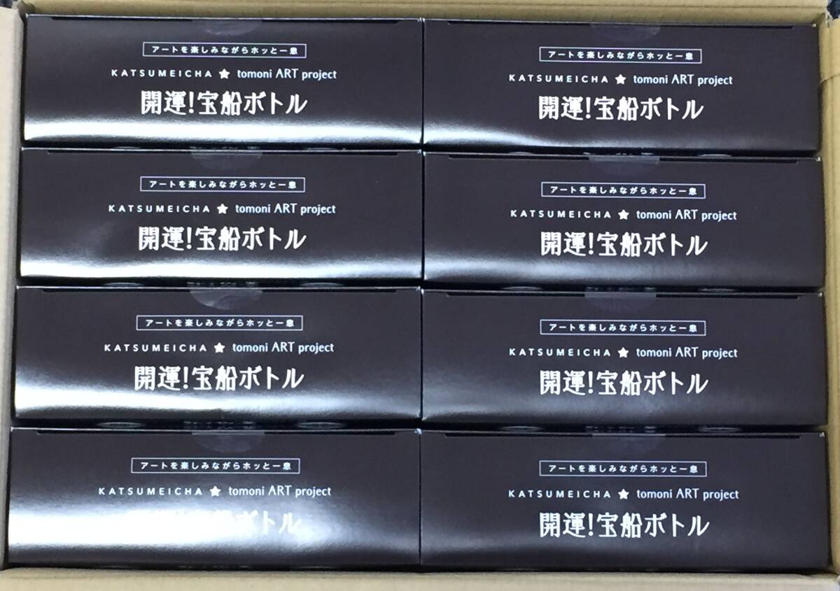 * Ogaki joint Bank stockholder hospitality * Seven Deities of Good Luck postcard attaching [. life tea ]24ps.@...( better fortune Treasure Ship bottle 3ps.@ pack ×8) best-before date 24.12.1 tea /. dragon tea base 