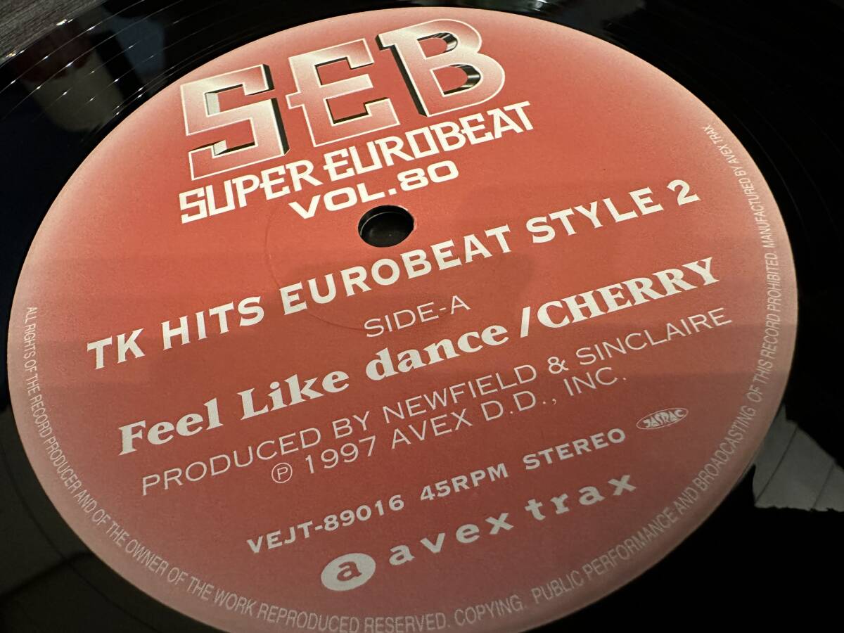 12”★Cherry / Helena / Super Eurobeat Vol. 80 - TK Hits Eurobeat Style 2 / ユーロビート！の画像1