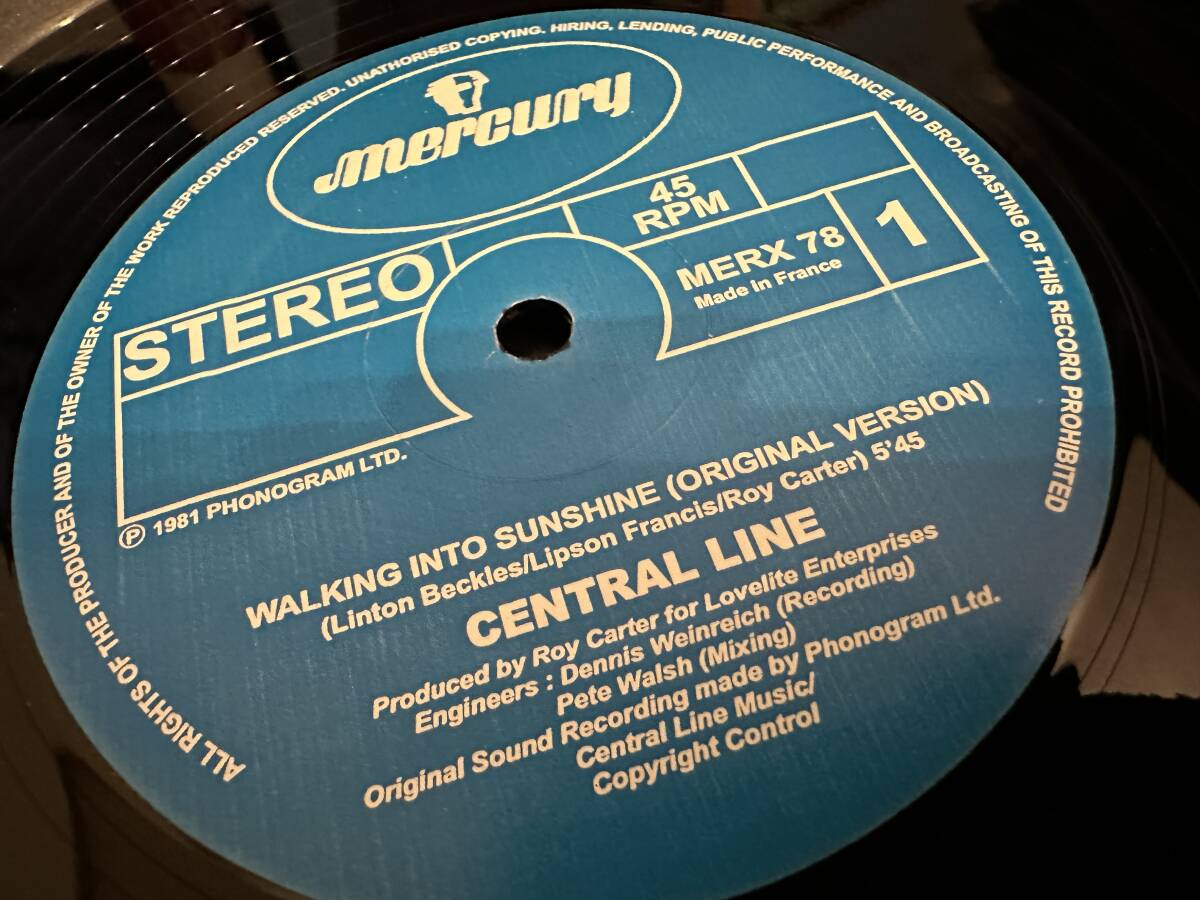 12”★Central Line / Walking Into Sunshine (Remix/Original) / Larry Levan / ディスコ・ブギー！_画像1