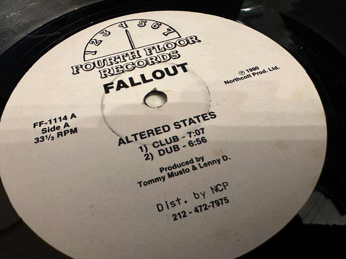 12”★Fallout / Altered States / The Morning After / テクノ / ハウス・クラシック！！ の画像1