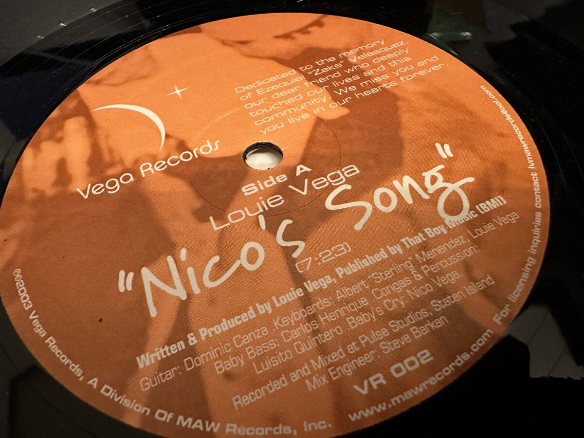 12”★Louie Vega / Nico's Song / Africa / Brasil / ディープ・ラテン / トライバル・ハウス！！_画像4