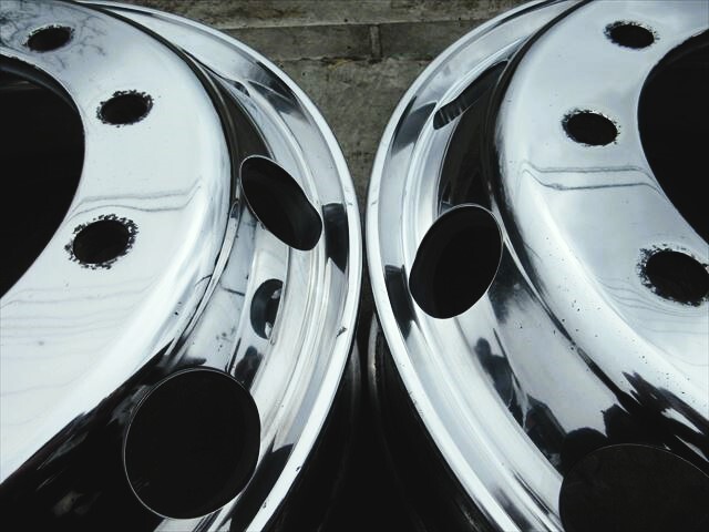  free shipping aru core aluminium wheel ISO system flat surface seat 22.5×7.50 10 hole front grinding ending 2 pcs set that 19