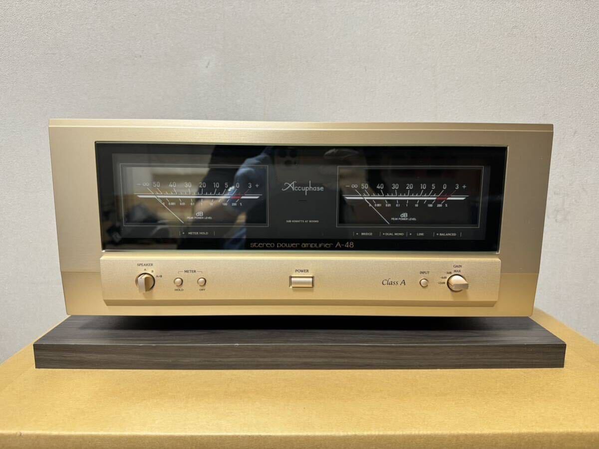 Accuphase アキュフェーズ A級 パワーアンプ A-48 保証有り②_画像1