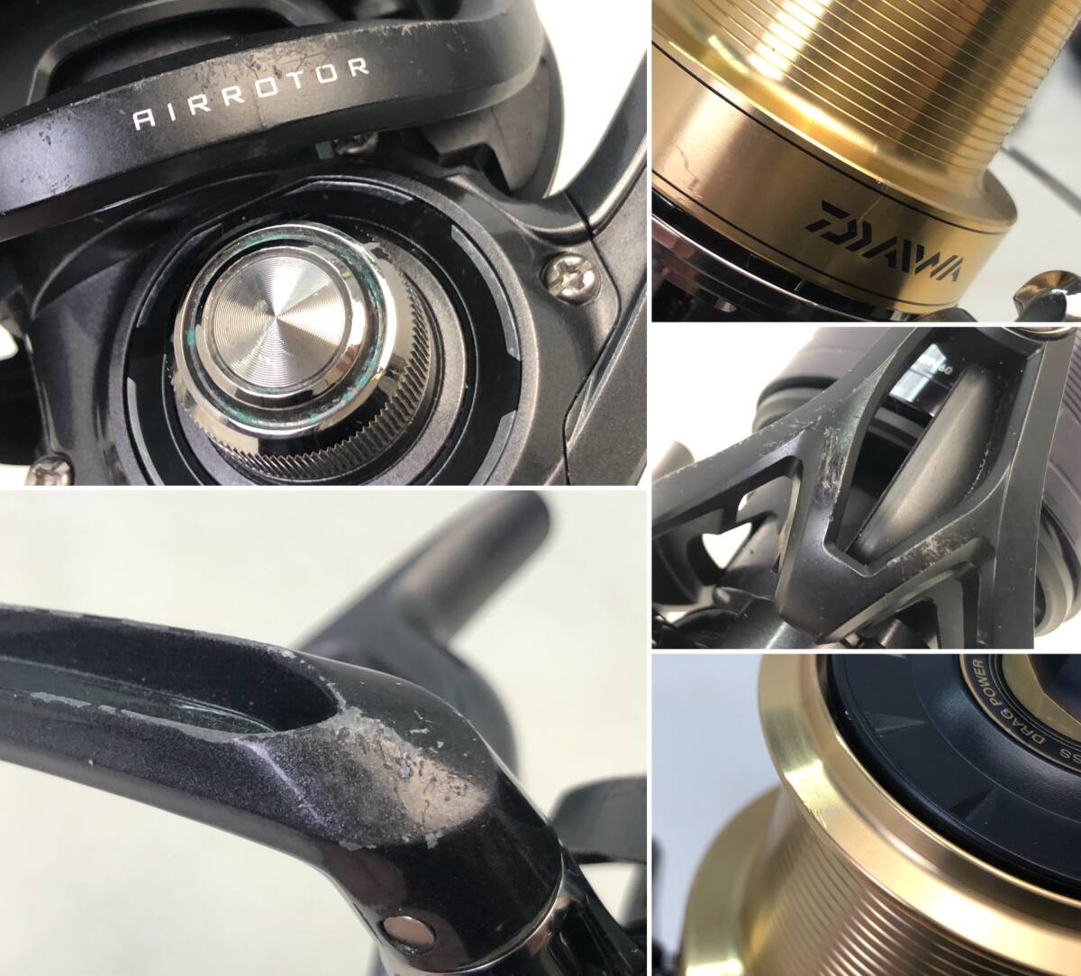 【9472】スピニングリール 3点 まとめ DAIWA CROSSCAST 4000 059660 059326 BLUSTER SPIN 4008 szm クロスキャスト ダイワ 釣り具 現状品_画像7