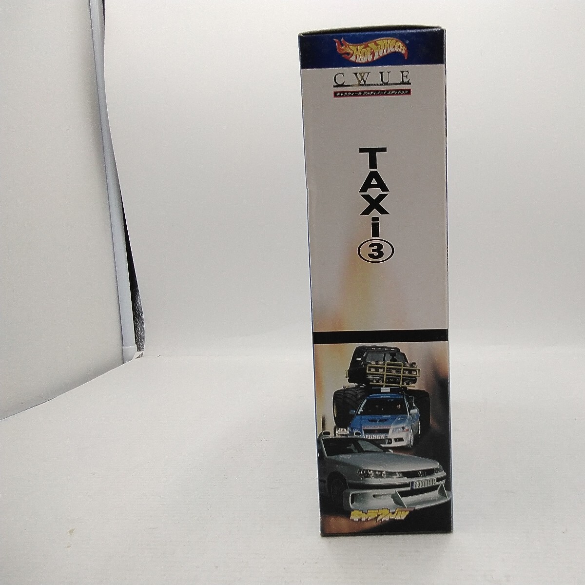 【5954】CWUE TAXI 3 BANDAI タクシー プジョー 406 307 三菱ランサーエボリューション Ⅶ ミニカー Peugeot evo hw　未開封_画像4