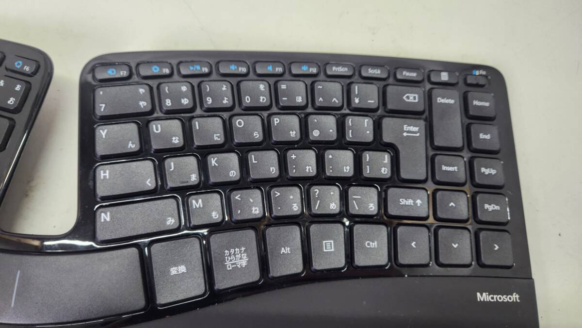 【9859】Microsoft Sculpt Ergonomic Keyboard for Business キーボード 5KV-00006 欠品あり 未動確 ジャンク品_画像4