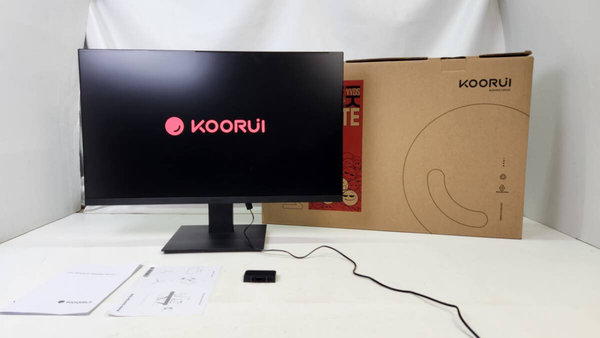 【9897】モニター KOORUI 27インチ FHD 75hz 5ms IPS 非光沢 sRGB 99% MB27V13F N01 完動品 中古品_画像1