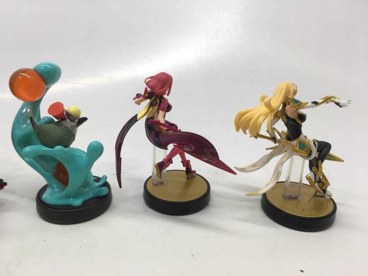 【0230】[１円～] amiibo 6点まとめ売り モンハン マガイマガド ガルク アイルー スプラ コジャケ スマブラ ホムラ ヒカリ 完動 中古品の画像5