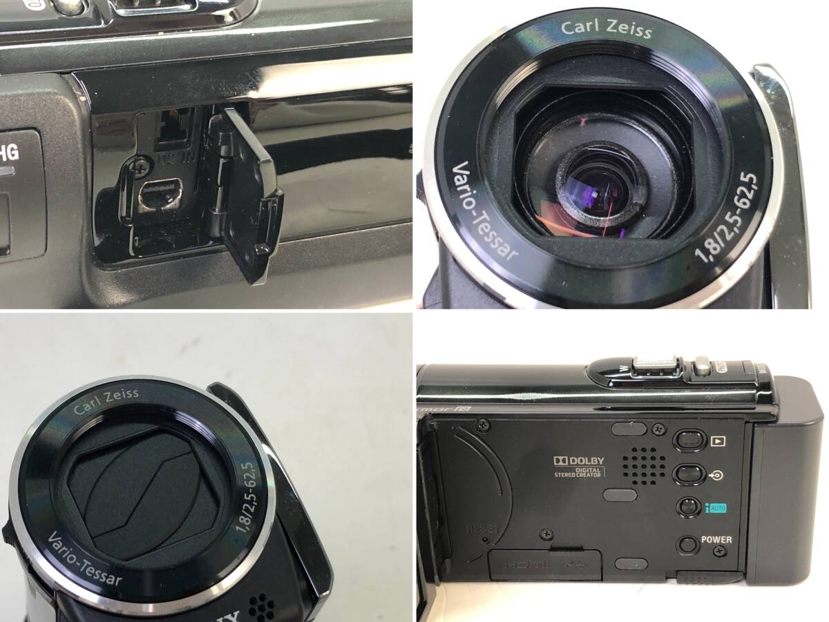 【9435】[1円~] SONY ソニー デジタルHDビデオカメラレコーダー HDR-CX170 ブラック ハンディカム 一部動作確認済み 現状品_画像5