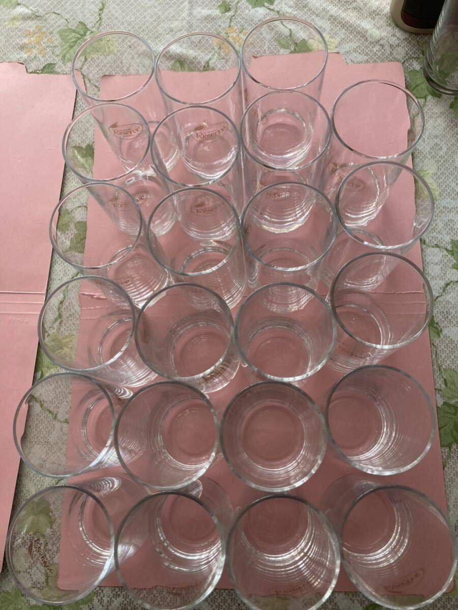 サントリー　リザーブ　ウイスキー　グラス　たくさんまとめて　昭和レトロ 未使用保管品　ガラスコップ SUNTORY RESERVE 非売品_画像3