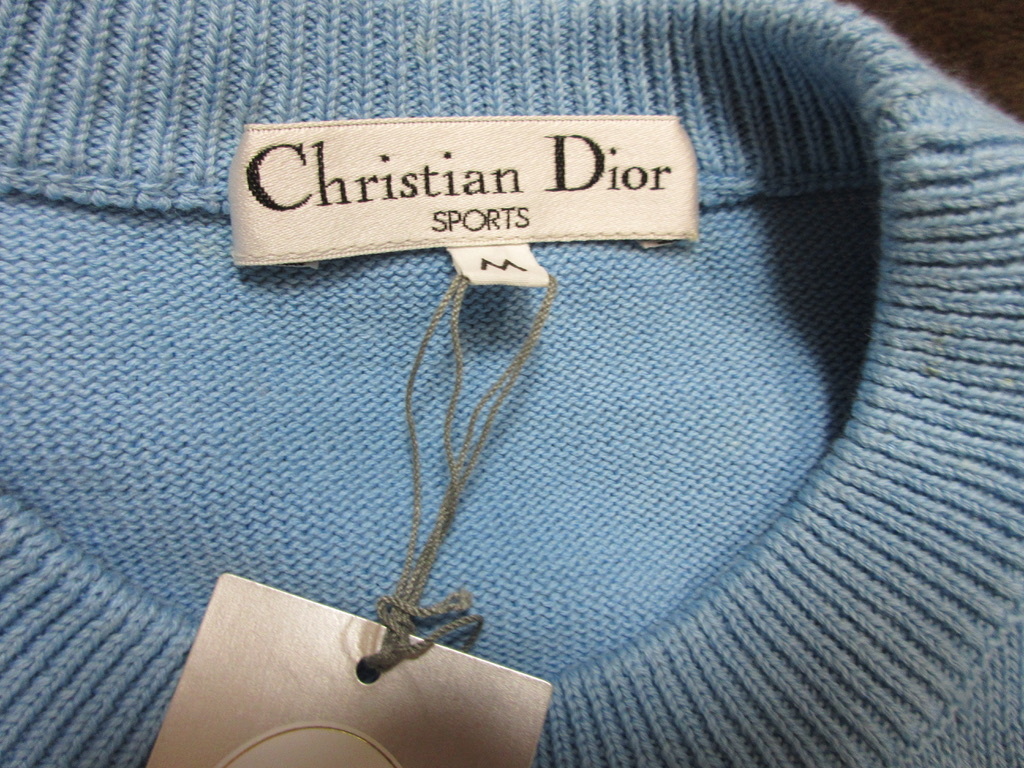 Christian Dior クリスチャン・ディオール・未使用タグ付きセーター・デッドストック・当時もの・ハイブランド・オールドディオール_画像3