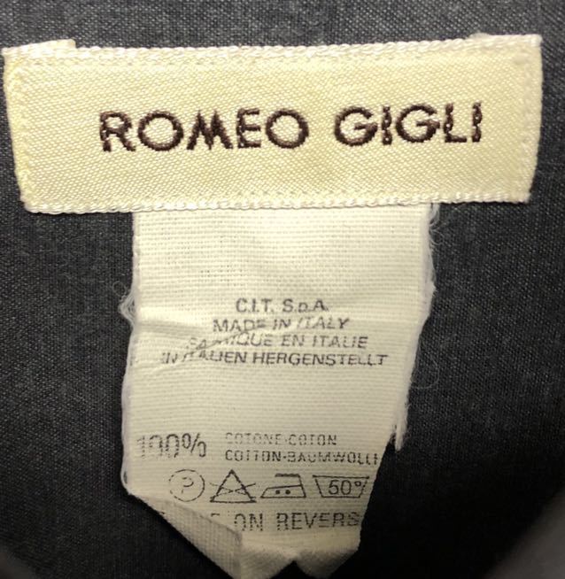 90s ROMEO GIGLI UNIFORM SHIRT Vintage Италия производства Romeo Gigli 