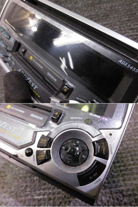 ★激安!☆ADDZEST アゼスト ADX5455 CD/カセットテープ プレイヤー デッキ 汎用 / H7-1341_画像4